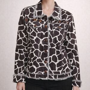 Step in Style | Animal Print | Brown White | Jacket | Size S